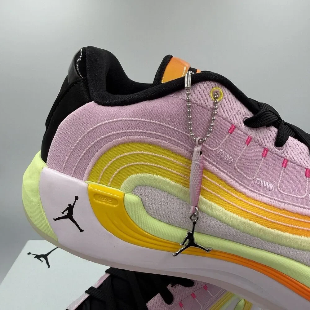 Jordan Luka 4 Gone Fishing Sneakers Pink Yellow IB7903-600 Men's Size 10.5 Shoes